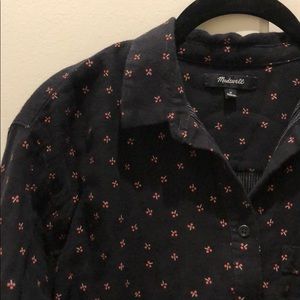 Madewell Cherry Blossom Button Down shirt size M